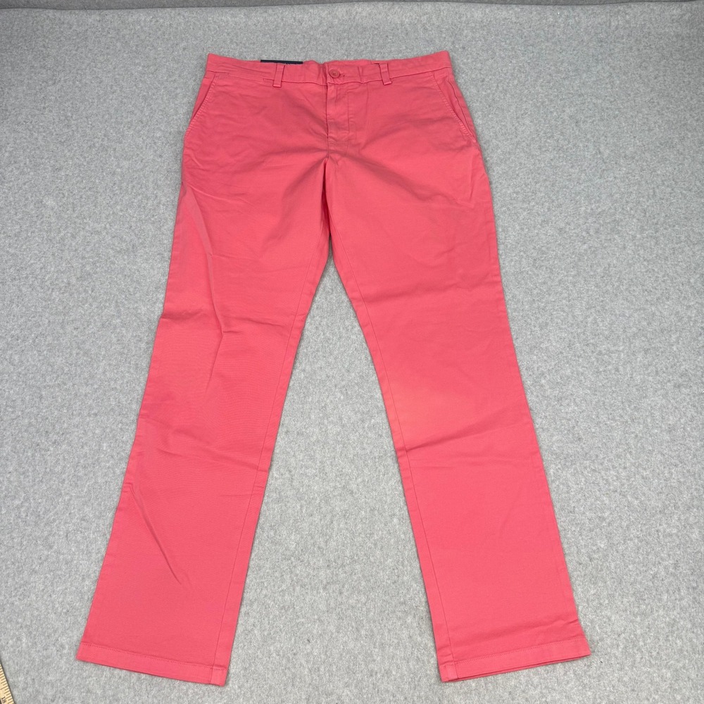 Vineyard Vines Mens Slim Fit Pant Lobster Reef Pink Chino 33x30 NWT 1P1290-652